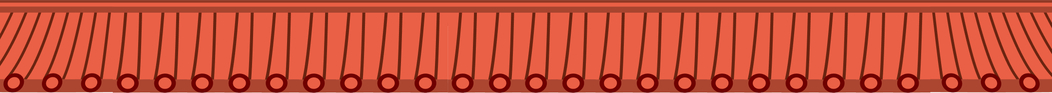 Footer wall red